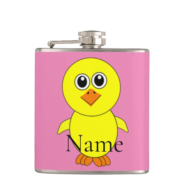 Cute Chick Thunder_Cove  Flask (Front)