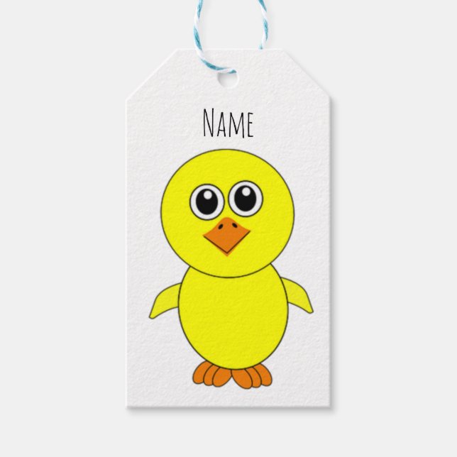 Cute Chick Thunder_Cove Gift Tags (Front)