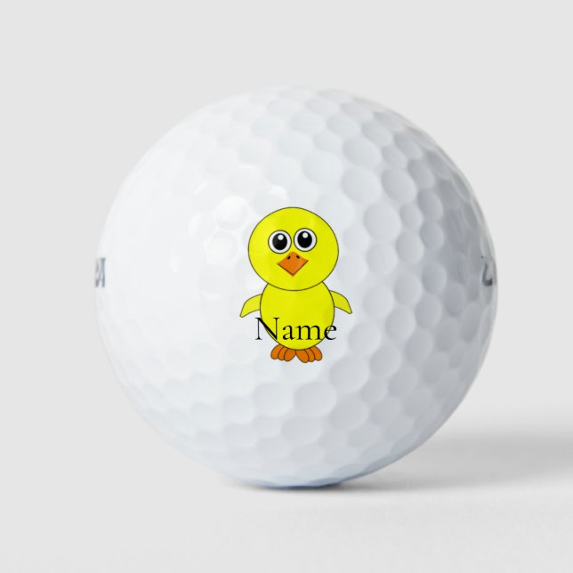 Cute Chick Thunder_Cove  Golf Balls (Front)