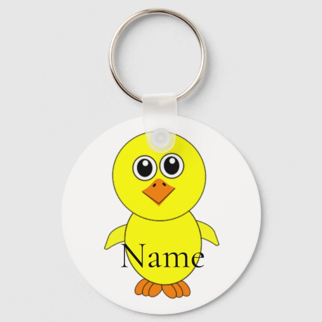 Cute Chick Thunder_Cove  Keychain (Front)