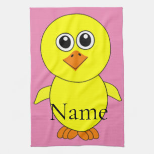 Cute Chick Thunder_Cove Kitchen Towel