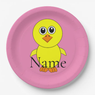 Cute Chick Thunder_Cove Paper Plates
