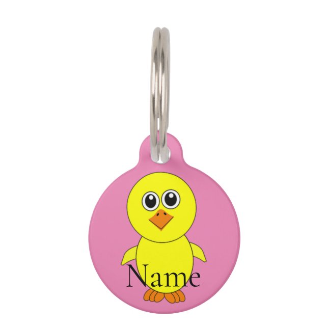 Cute Chick Thunder_Cove Pet ID Tag (Front)