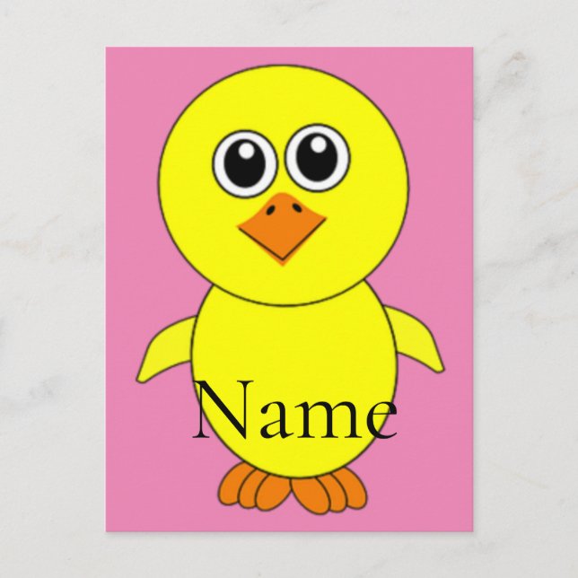 Cute Chick Thunder_Cove  Postcard (Front)