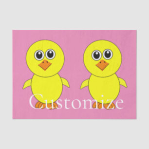 Cute Chick Thunder_Cove Wooden Tissue Paper