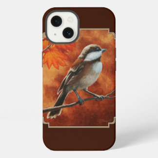 Cute Chickadee and Fall Colors iPhone 13 Case