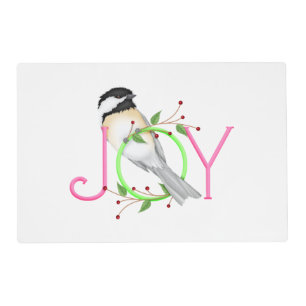 Cute Chickadee "Joy" Placemat