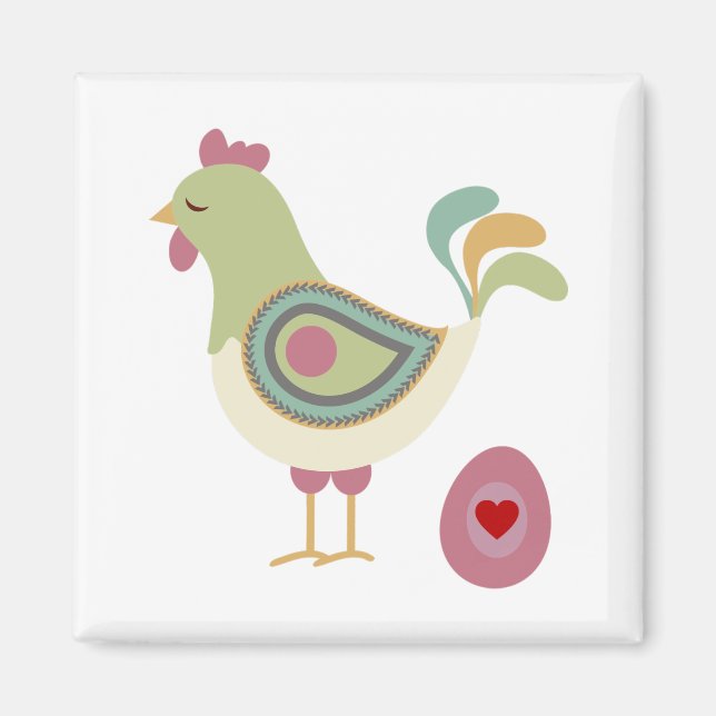 Cute Chicken And The Egg  Magnet (Front)