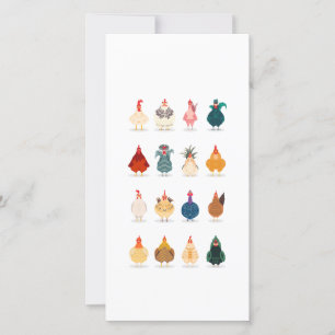 Cute Chicken Card