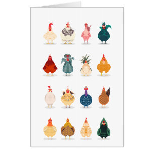 Cute Chicken Card
