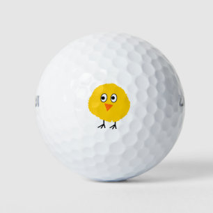 Cute chicken cartoon golf balls