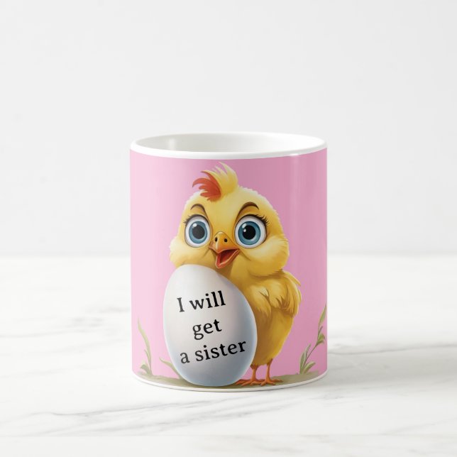 Cute chicken coffee mug (Center)