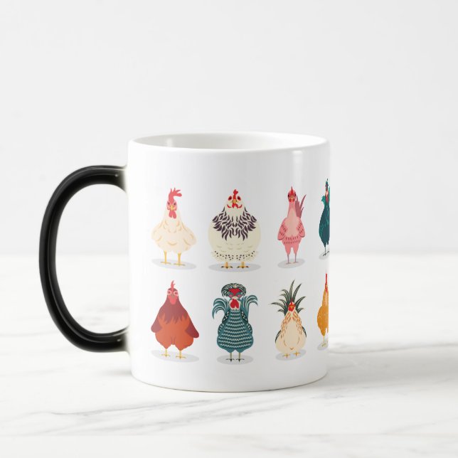 Cute Chicken Color Morph Mug (Left)
