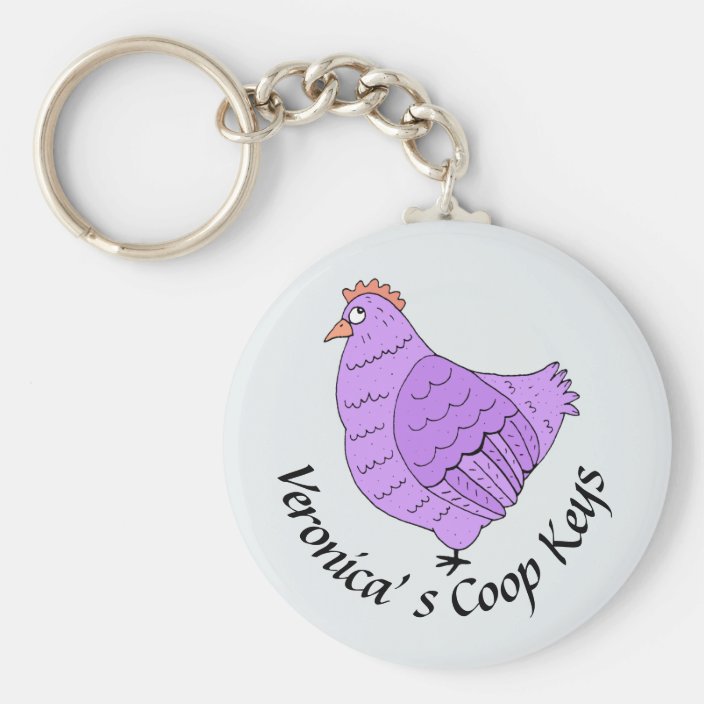 Cute Chicken Coop Customized Keychain