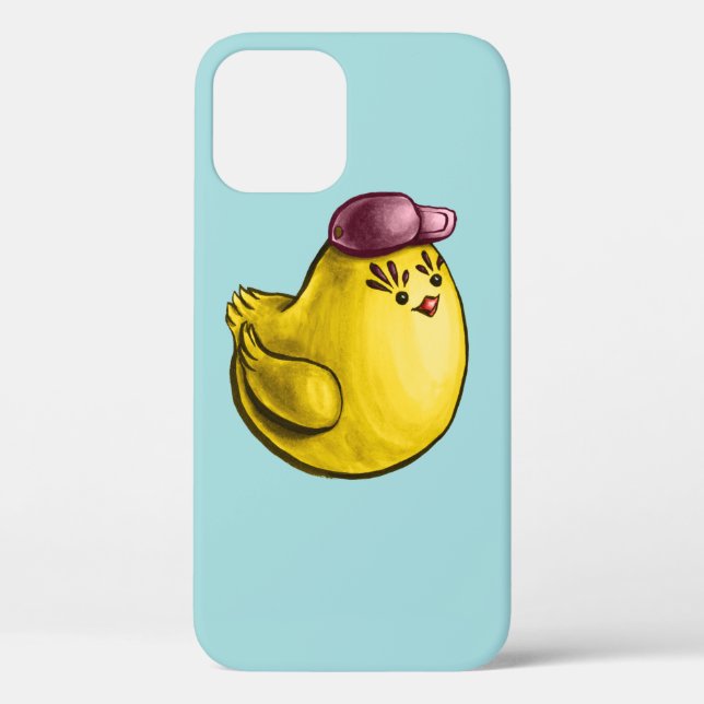 Cute Chicken Design – Funny Yellow Chick Easter Case-Mate iPhone Case (Back)