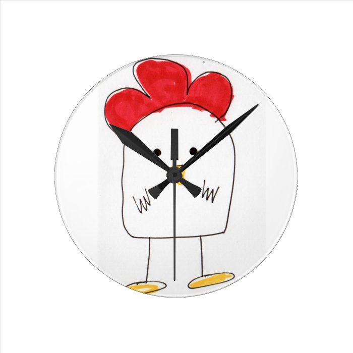 Cute Chicken Dolby Doodle Clock