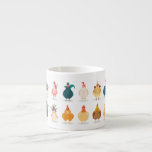 Cute Chicken Espresso Cup<br><div class="desc">A group of colorful cute and funny hens and roosters standing in lines.</div>