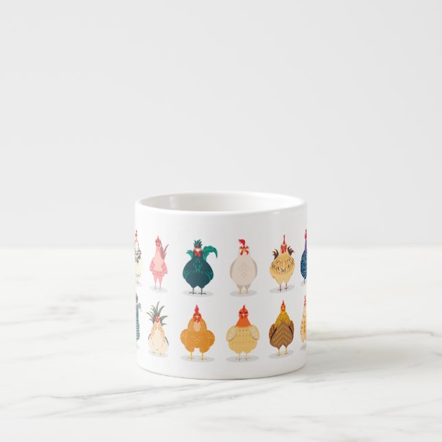 Cute Chicken Espresso Cup (Front)