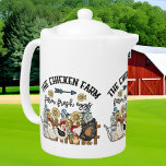 cute chicken farm Country Teapot<br><div class="desc">cute chicken farm Country teapot</div>