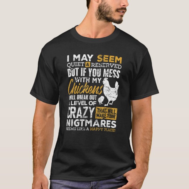 Cute Chicken  For Farmer Women Men Tee (Front)