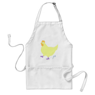 Cute chicken-"hun" in Yiddish Adult Apron