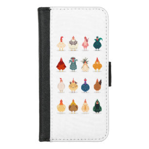 Cute Chicken iPhone 8/7 Wallet Case