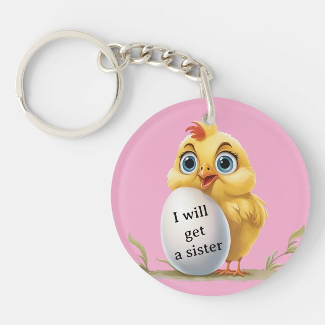 Cute chicken keychain (Front)