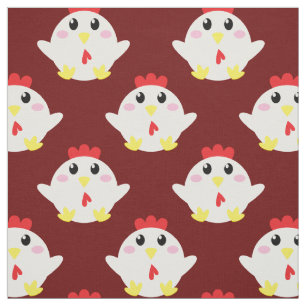 Cute Chicken Kids Farm Bird Cartoon Fabric