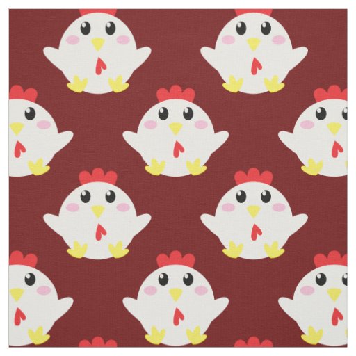 Cute Chicken Kids Farm Bird Cartoon Fabric