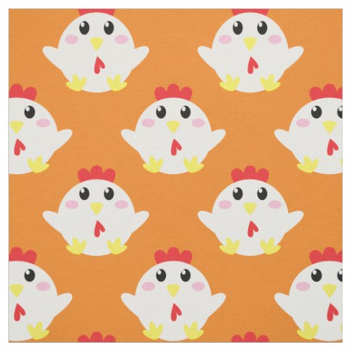 Cute Chicken Kids Farm Bird Cartoon Fabric
