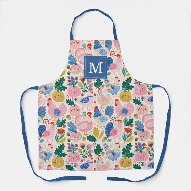 Cute Chicken Kitchen Apron (Front)