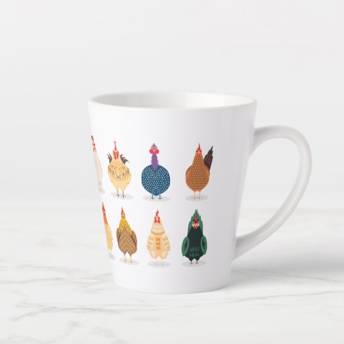 Cute Chicken Latte Mug