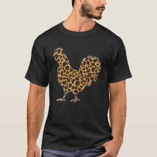 Cute Chicken Leopard Print Funny Farm Animal Easte T-Shirt