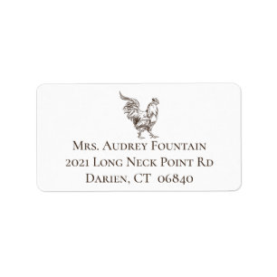 Cute Chicken Lover Farm Crazy Chicken Lady Farmer Label