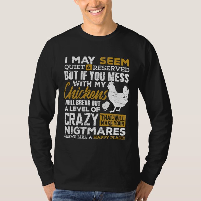 Cute Chicken Lover Farmer   T-Shirt (Front)
