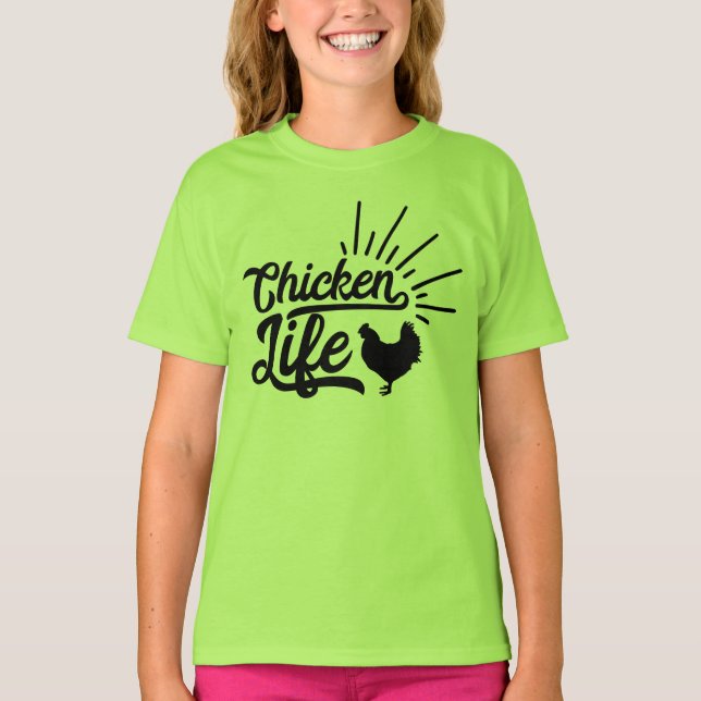 Cute Chicken Lover Gift Farm Rooster Farmer T-Shirt (Front)