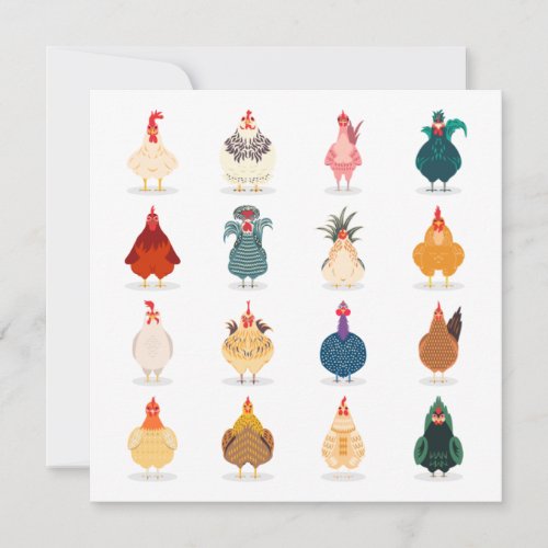 Cute Chicken Note Card