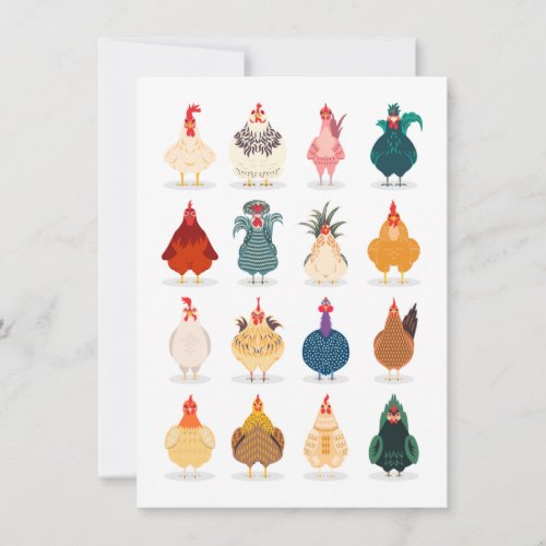 Cute Chicken Note Card