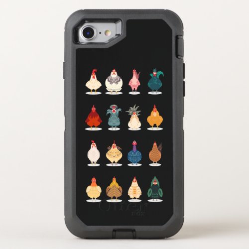 Cute Chicken OtterBox Defender iPhone SE87 Case