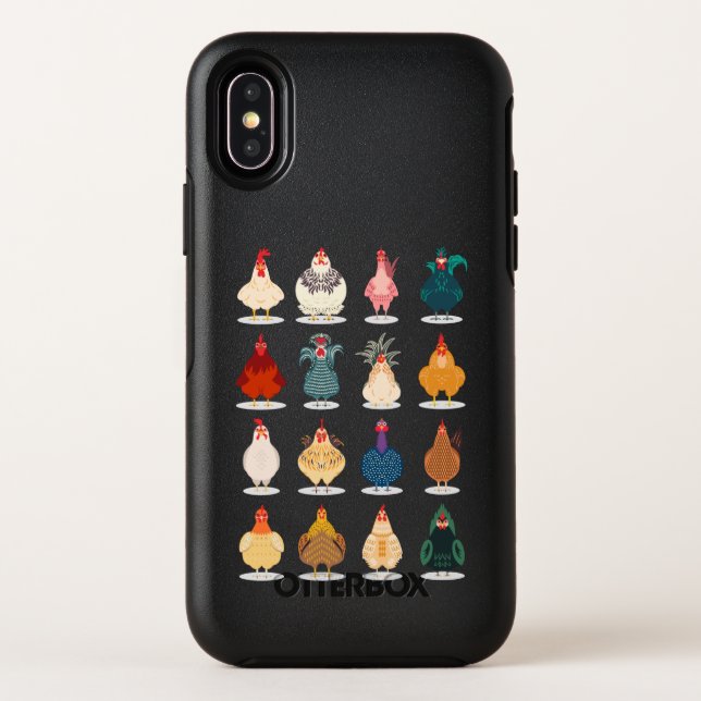 Cute Chicken Otterbox iPhone Case (Back)