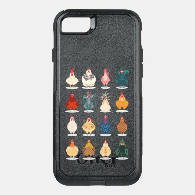 Cute Chicken Otterbox iPhone Case (Back)