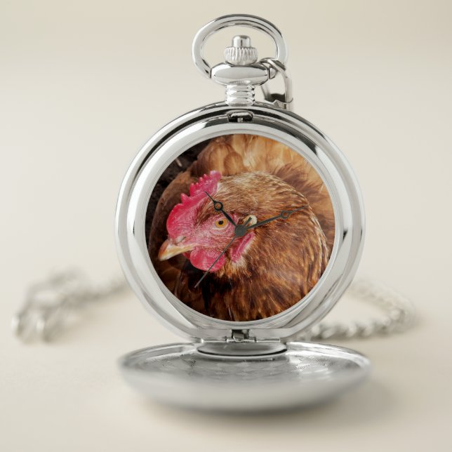 CUTE CHICKEN POCKET WATCH (Inside)
