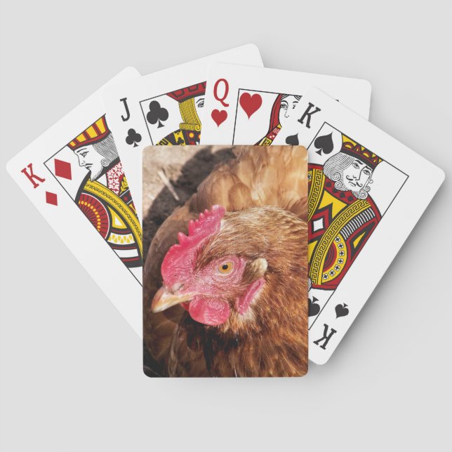 CUTE CHICKEN     POKER CARDS (Back)