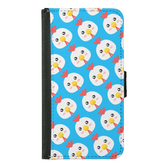 Cute Chicken Samsung Galaxy Wallet Case (Front)