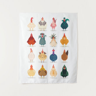 Cute Chicken Tapestry