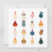 Cute Chicken Thank You Card