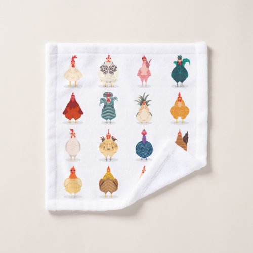 Cute Chicken Wash Cloth