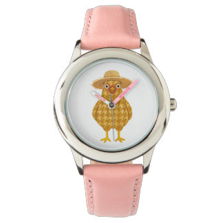 Cute Chicken Watch – Houndstooth Sun Hat