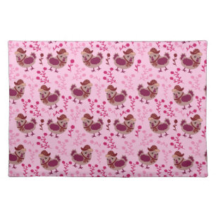 Cute Chickens Cloth Placemat