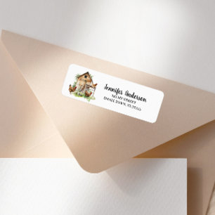 Cute Chickens Coop Barn Address Label
